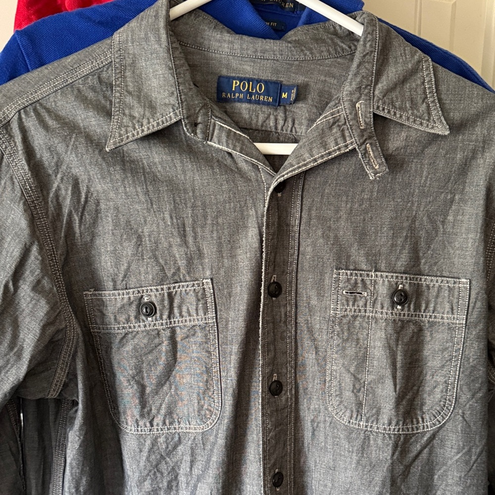 Polo by Ralph Lauren Charcoal Button Down Shirt